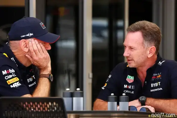 Newey gave Horner a tour of the Aston Martin base.