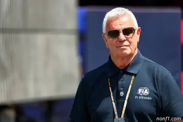 Derek Warwick — the third steward of the Italian Grand Prix