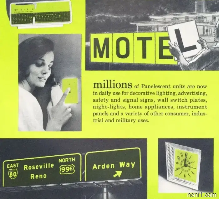 This Electroluminescent Gauge Cluster from the 1960s is far superior to a screen.