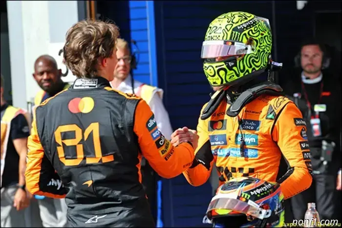 Lando Norris won the qualifying at Spa.