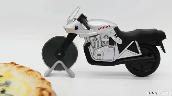 The Suzuki Motorcycle Pizza Cutter is the essential item your kitchen needs.