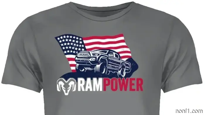 Ram Attempted to Market a 'Patriotic T-Shirt' Featuring an AI-Created Tacoma and a Defective American Flag
