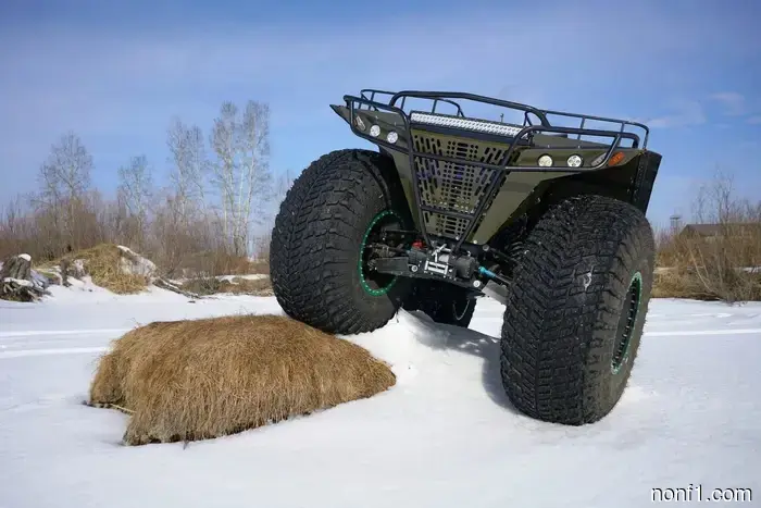 Certainly, these truck-sized ATVs originate from Russia.