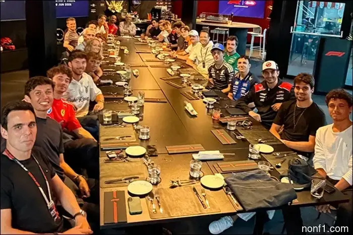 Domenicali reunió a los pilotos para la cena tradicional.