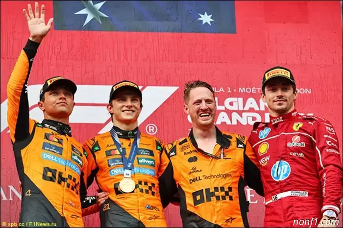 Gran Premio de Bélgica: Piastri - Norris - Leclerc