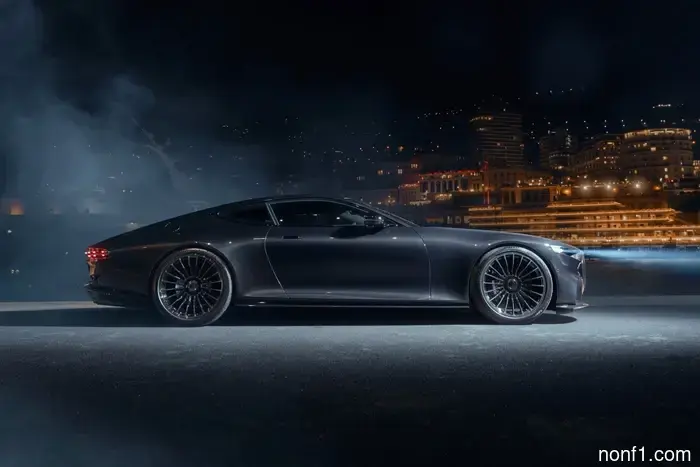 The new Brabus Twin-Turbo V12 Coupe features an extended hood and a lengthy rear.