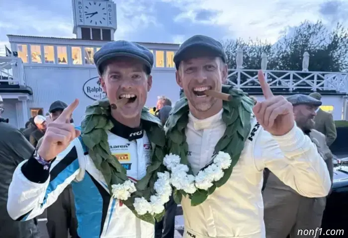 Drivers with well-known names stood out at Goodwood.