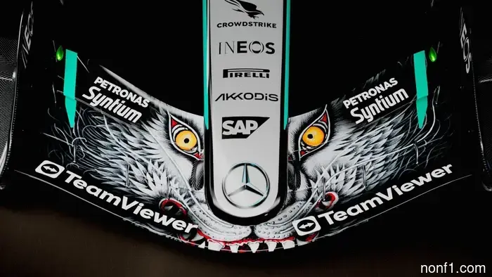 Ferrari cuestiona el alerón delantero 'de dos fases' de Mercedes