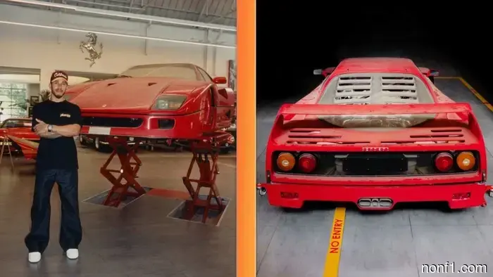 Lewis Hamilton encontró un enorme hallazgo de un Ferrari F40 en un granero.