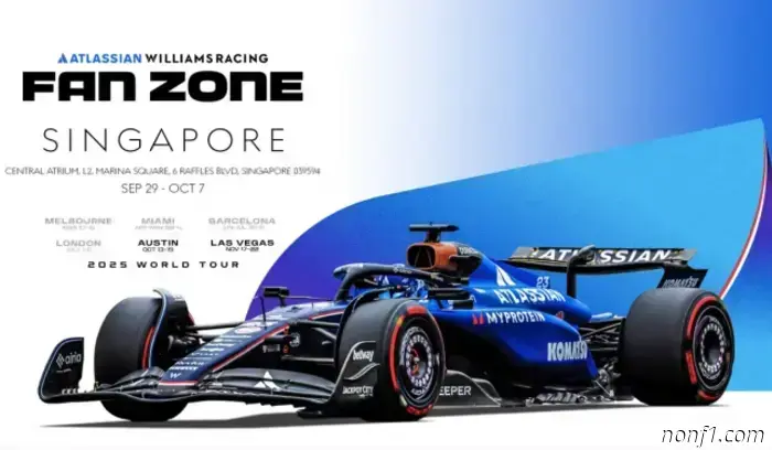 En Singapur ya se ha inaugurado la zona de fans de Williams.