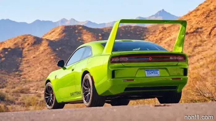 The new Dodge Charger SRT features a wing reminiscent of the Superbird era, giving it an appearance that's ready for takeoff.