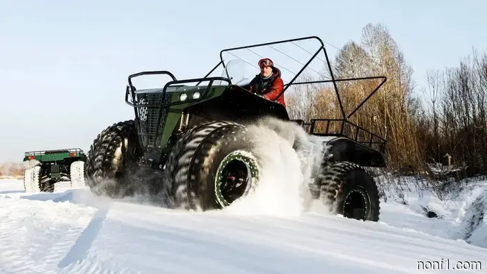 Certainly, these truck-sized ATVs originate from Russia.