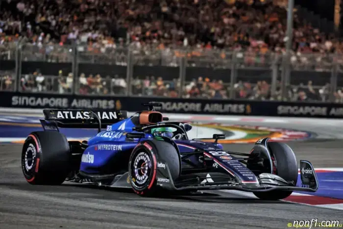 Alex Albon received a race warning.
