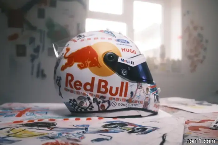 Arvid Lindblad presented a special design for the helmet.