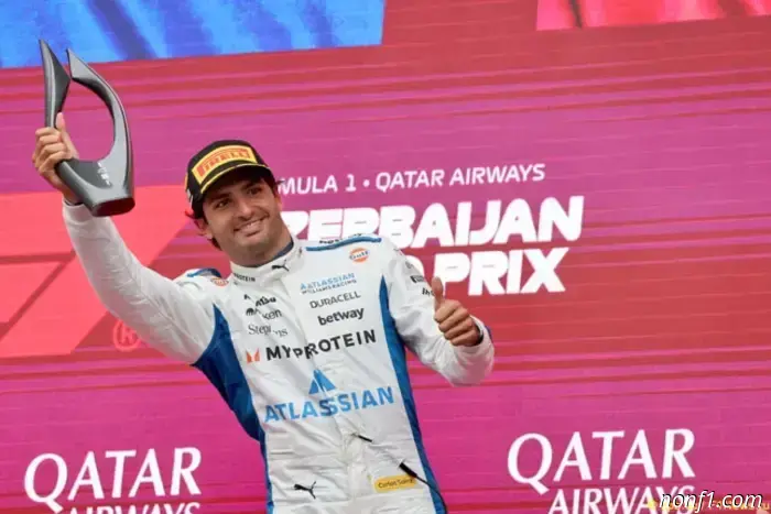 Sainz: The first podium was supposed to be like this.