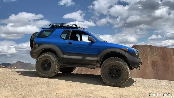 Indeed, you require this Isuzu Vehicross that has been fitted with a Lexus V8 and a five-speed transmission.