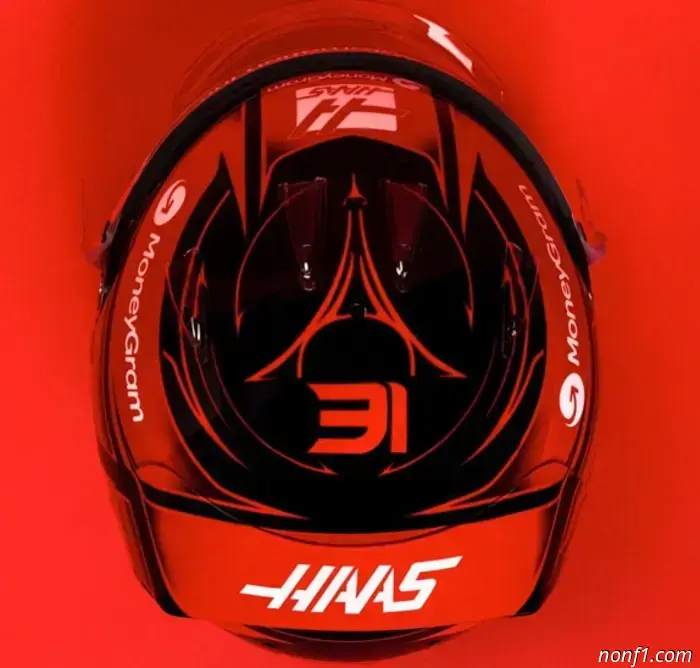 Esteban Ocon unveiled a new helmet