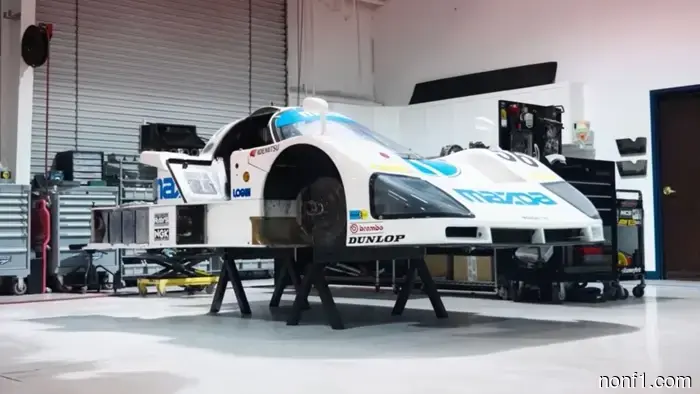 Mazda created a six-minute short documentary about the restoration of its Le Mans 787 four-rotor vehicle.