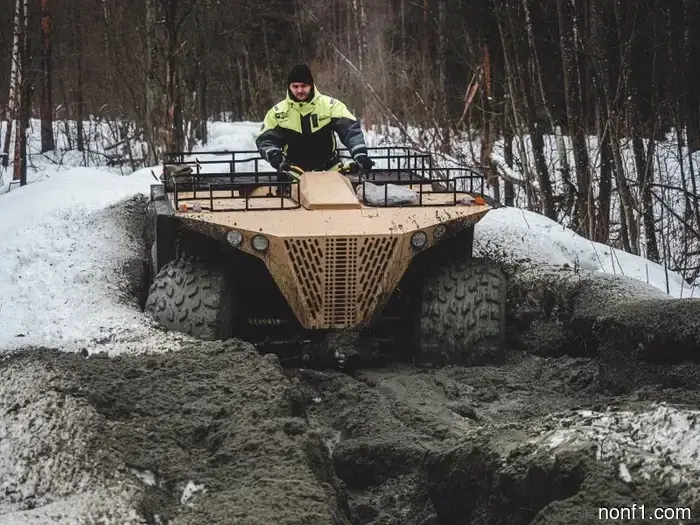 Certainly, these truck-sized ATVs originate from Russia.