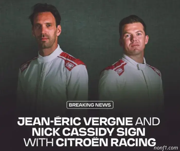 Fórmula E: Vergne y Cassidy — pilotos de Citroën Racing