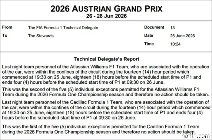 Williams and Cadillac violated the curfew rule.