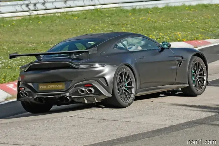 Count Them: Aston Martin Vantage Caught Testing with Eight Exhaust Outlets