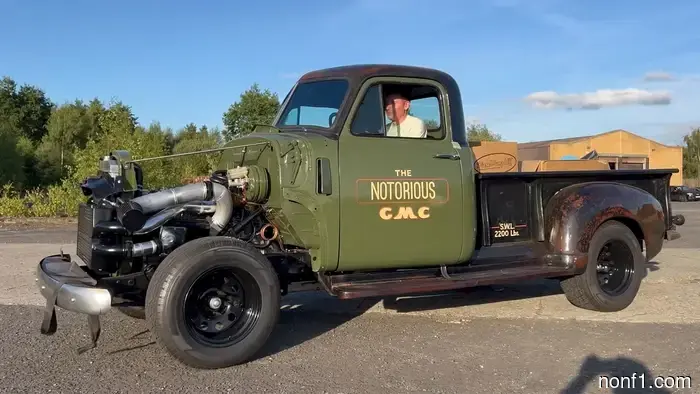 For Sale: 1952 GMC Pickup with Diesel Engine Featuring Both Turbocharging and Supercharging