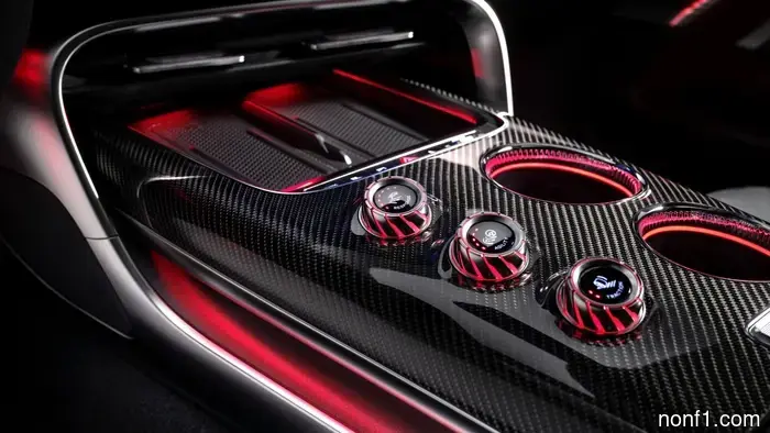 The Mercedes-AMG GT 4-Door replaces climate buttons with an expanded screen.