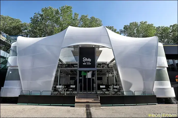 The Monza round is the last for Sauber's motorhome.