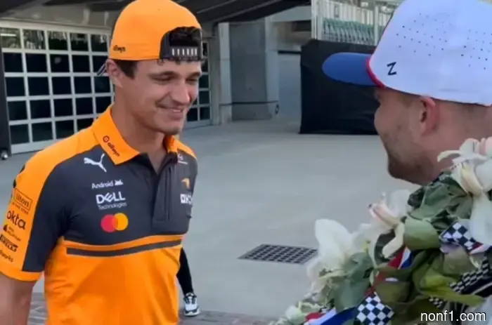 Norris visitó por primera vez el circuito en Indianápolis.