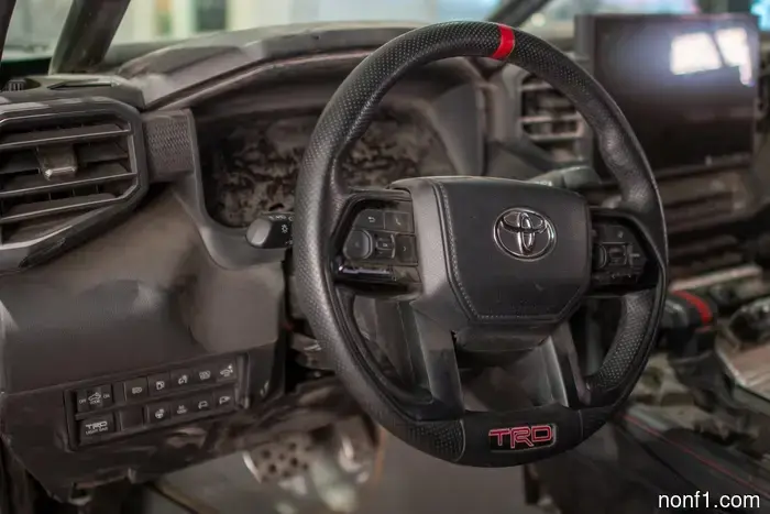 Toyota engineers transformed this 100,000-mile Tundra Hybrid into a desert racing vehicle.