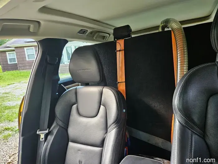 The strangest feature of this Volvo V90 isn't the color; it's located in the trunk.