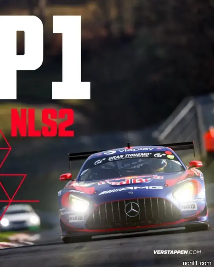 Max Verstappen won the race at the Nürburgring.