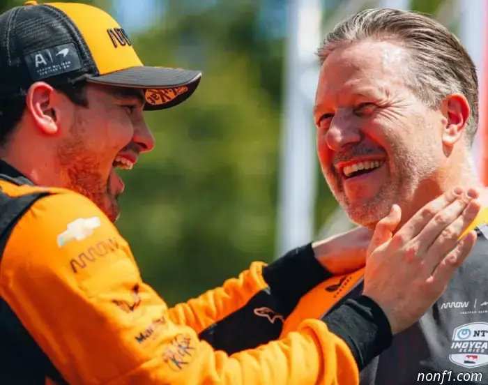 IndyCar: Zak Brown congratulated O'Ward on his victory in Toronto