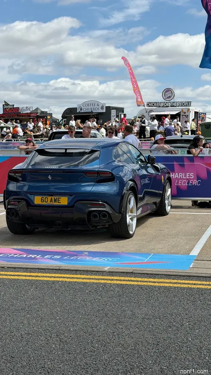 Take a look at the F1 drivers’ parking area in Silverstone.