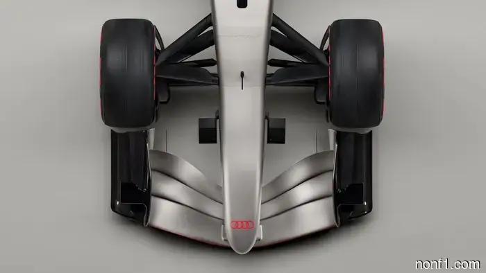Audi's inaugural F1 car is straightforward yet stunning.