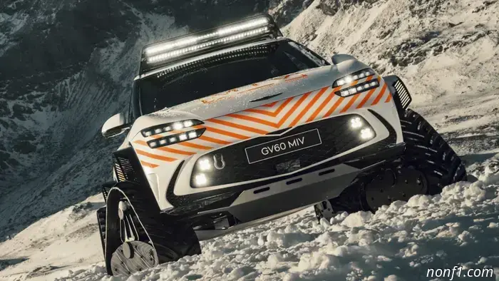 Genesis Equipped a GV60 with Snow Treads Since It's Awesome, Alright?