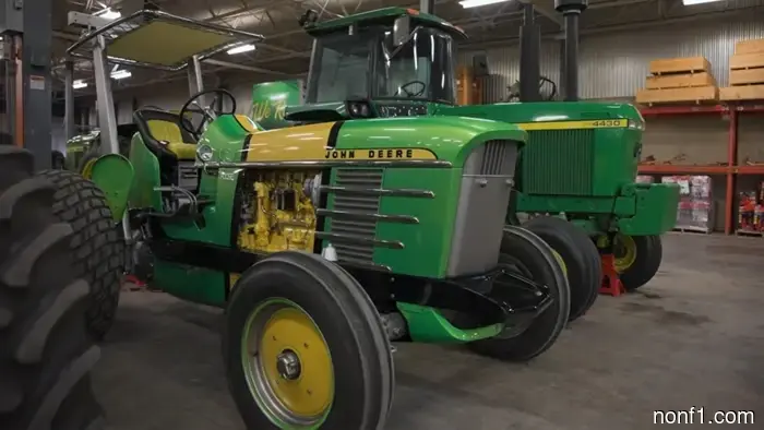Hot Rod designer Chip Foose transformed this John Deere tractor into a vehicle resembling a vintage race car.