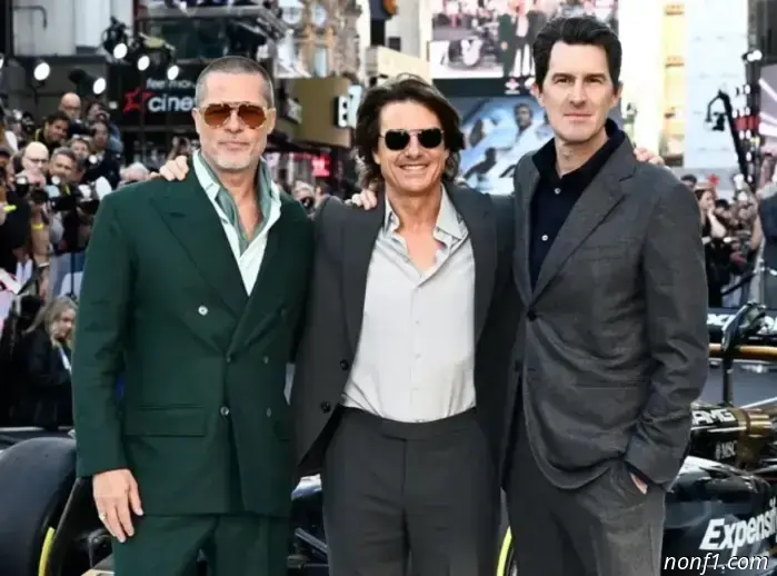 The London premiere of F1 brought together a whole constellation
