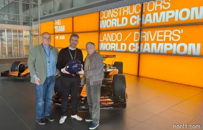 Jean Todt visited the McLaren base in Woking.
