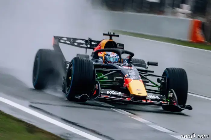 Hadjar's run ends as rain interrupts Barcelona shakedown.