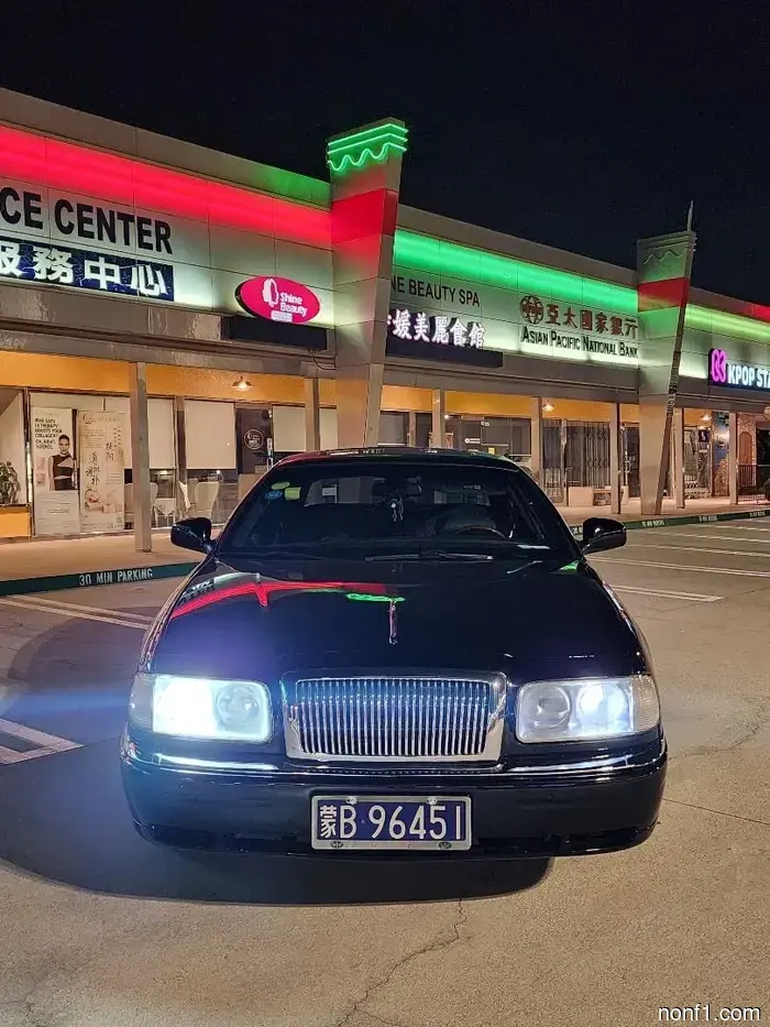You can purchase this Lincoln Town Car revamped with components from the Chinese domestic market from a past era.