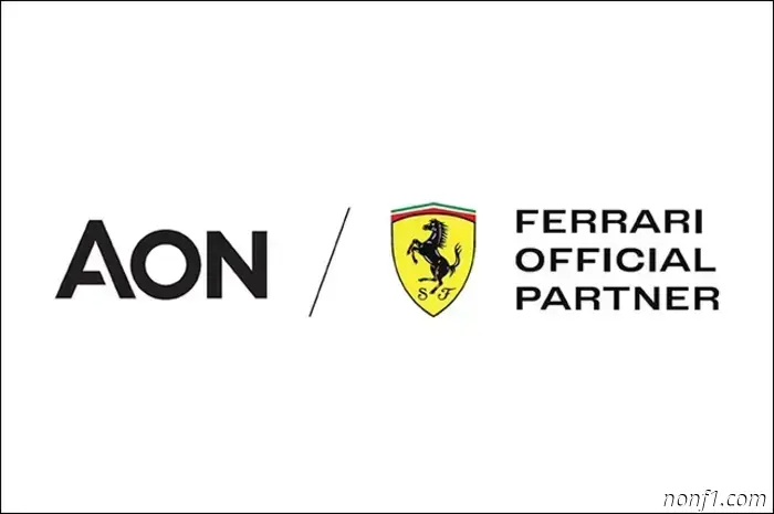Aon - the new partner of the Ferrari team.
