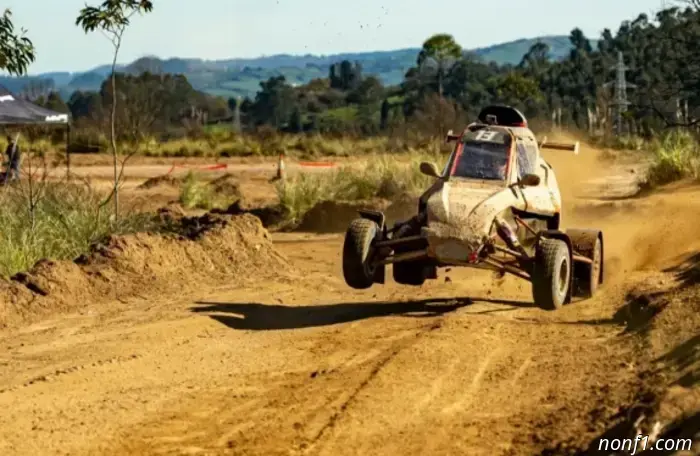 Alonso and his friends practiced driving the buggy