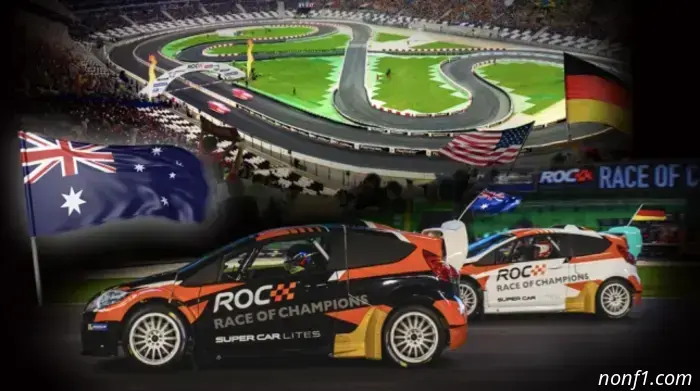 The participants of the Race of Champions are fully formed