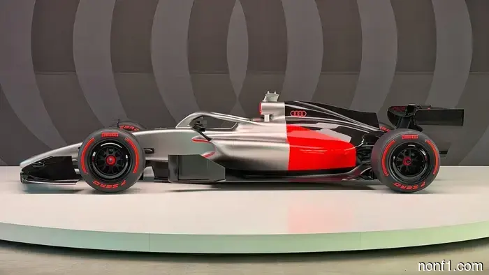 Audi's inaugural F1 car is straightforward yet stunning.