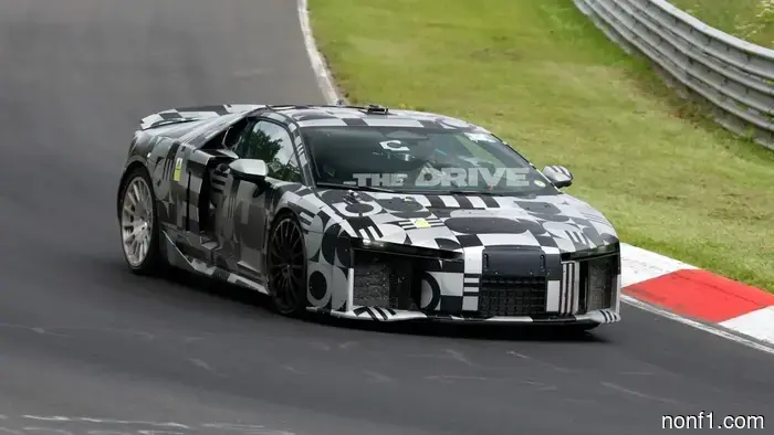 Spotted: Audi Is Currently Testing Its Newly Unveiled Nuvolari Supercar at the Nurburgring.