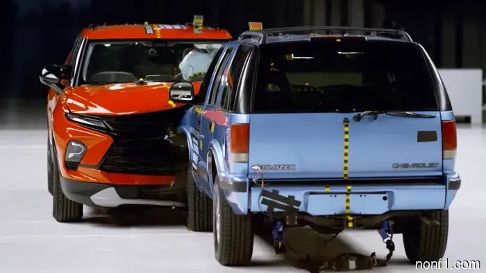 Crash Test Comparison Between Old and New Chevy Blazer Highlights Improvements in Safety Since the 1990s