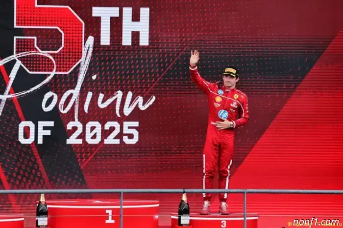 Charles Leclerc: I'm glad I kept third place.