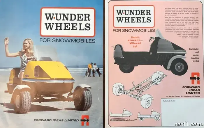 Estos Kits de Conversión de Motonieve de los años 70 Convirtieron Trineos en Triciclos